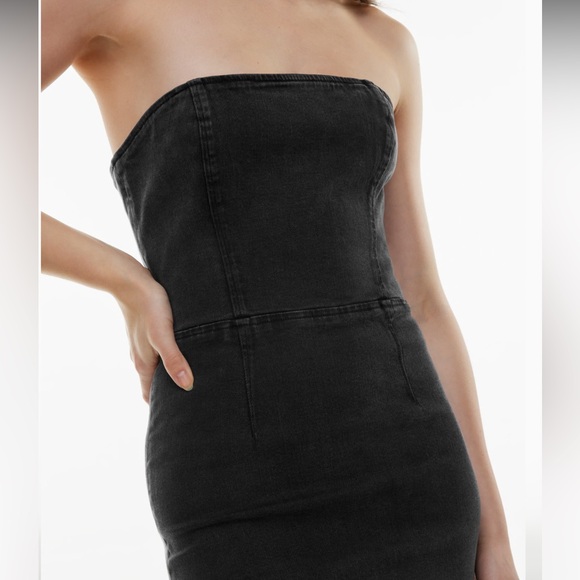 NWT '90S TUBE MAXI DENIM DRESS - Picture 6 of 11